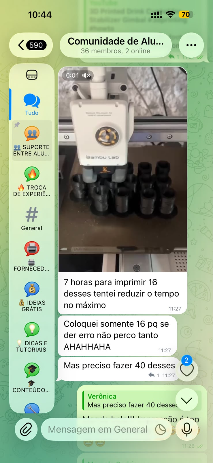 Print 4 da comunidade do Telegram